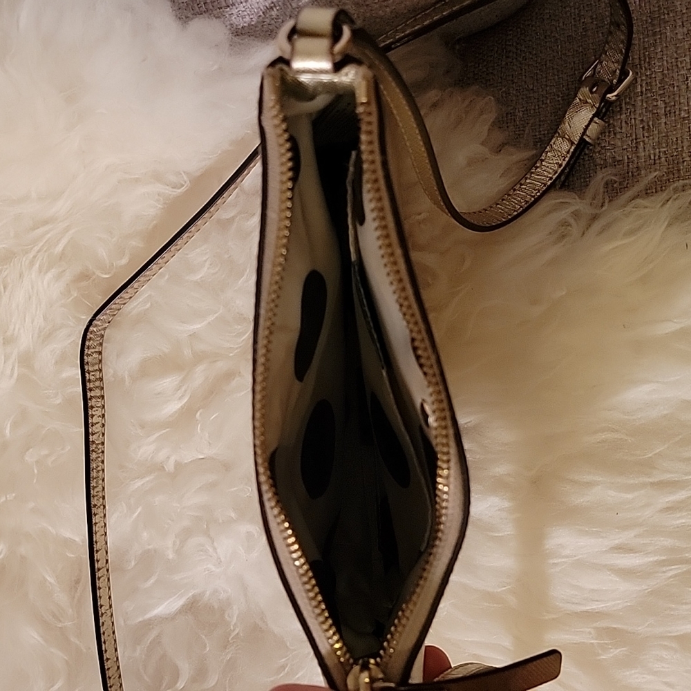 Gold Kate Spade crossbody - Picture 3 of 4